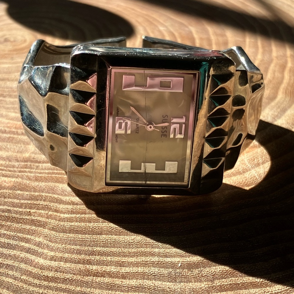 Silver Spiked Watch